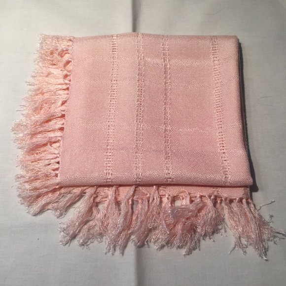 Pink Cotton Scarf - Picture 2 of 3
